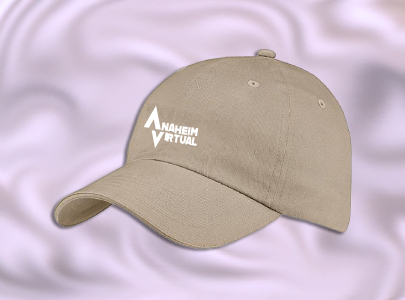 Custom imprinted Front Runner Cap for Anaheim, CA with a local business logo