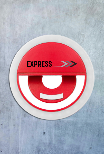 Custom imprinted The Illuminator Selfie Light for Anaheim, CA with a local business logo